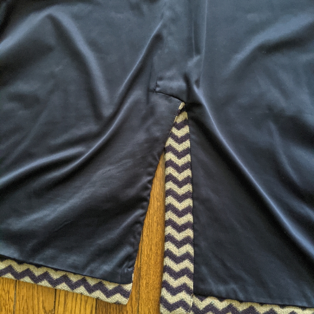 EUC Boden taupe and purple chevron wool winter coat - Picture 14 of 16